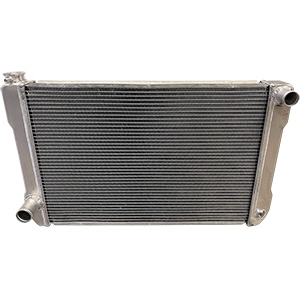 BSC 31in x 19in Ford / Chrysler Crossflow Tube Aluminum Radiator - Top Right Inlet / Bottom Left Outlet