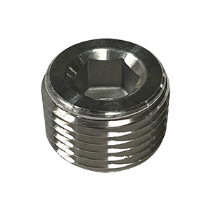 BSC 1/2" NPT Pipe Plug, 304 Stainless Steel