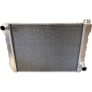 BSC 28in x 19in GM Triple Pass Aluminum Radiator - Top Left Inlet / Bottom Right Outlet