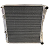 BSC 23.5in x 23.5in x 3.5in Northeast DIRT Modified Double Pass Aluminum Radiator - Top Right Inlet / Bottom Right Outlet