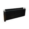 BSC Black Coated Lightweight Oil Cooler, 17.5" x 8" With 1" Flanges