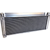 BSC Lightweight Oil Cooler, 17.5" x 8" With 1" Flanges