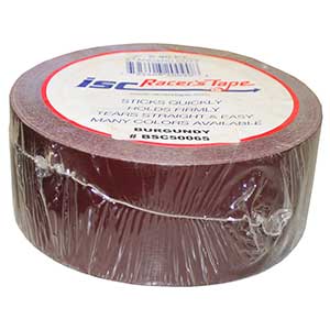 BSC 2in x 90ft Standard Duty Burgundy Racers Tape