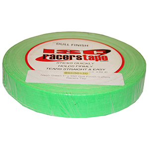 BSC 1in x 150ft Gaffers Neon Green Dull Finish Racers Tape