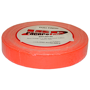 BSC 1in x 150ft Gaffers Neon Orange Dull Finish Racers Tape