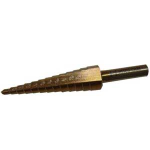 BSC 1/4in Steel Step Drill Bit - 1/8in to 1/2in