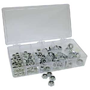 BSC 1/4in-1/2in Half Thickness Nylock Nut Kit