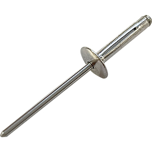 BSC 1/8" Diameter x 3/8" Grip x 3/8" Head - Exploding Head Aluminum Rivets - Box of 250