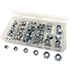 BSC 1/4in-20 to 1/2in-13 Coarse Thread Steel 92-Piece Full Locknut Kit