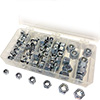 BSC 1/4in-28 to 1/2in-20 Fine Thread Steel 92-Piece Full Locknut Kit