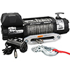 Bulldog 8000lb Winch w/5.2hp Series Wound Motor,100ft Synthetic Rope, Alum Frld