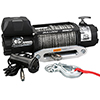 Bulldog 12000lb Winch w/6.0hp Series Wound, 100ft Synthetic Rope, Aluminum Frld