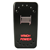 Bulldog Winch Power Rocker Switch - ON/OFF 5-Pin-Red