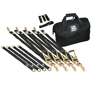 Bulldog 13pc Ratcheting Tie-Down Strap Set