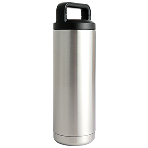 Bulldog 18oz 304 Stainless Drink Bottle w/Screw-on Finger Hold Lid