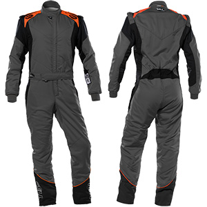 Bell Racewear PRO-TX Race Suit, SFI 3.2A/5, Grey/Orange, Size 2X-Large (62-64)