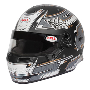 Bell RS7 Helmet, 7 3/8 (Size 59), Stamina Grey, SA2020/FIA8859