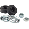 QA1 Shock Stud Bushing Kit, W/ Jam Nut. 5/8" & 7/8" Hole Bushings