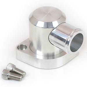 Canton 80-051 Billet Aluminum Swivel Water Neck For Pontiac, 90-Degree Outlet