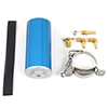 Canton 80-250 Aluminum Overflow Catch Tank Billet Aluminum Blue Finish