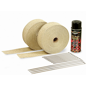 Exhaust Wrap Kit - Tan / Aluminum HT