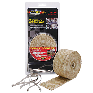 DEI Pipe Wrap & Ties Kit - 2in x 25ft - Tan