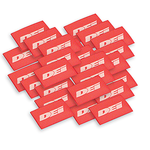 DEI Spark Plug Wire / Boot Shrink Tubes - 18mm x 1.5in - Red (25-pack)