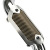 Flexible Exhaust Heat Shield - 3.5in x 6.5in - Silver / Titanium