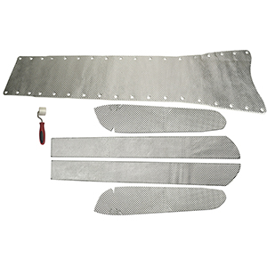 Corvette C6 Complete Transmission Tunnel Shield Kit (5-pc + Roller)