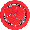 Dirt Defender Vented Wheel Cover, Red