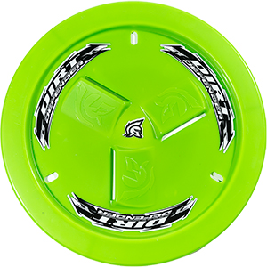 Dirt Defender Vented Wheel Cover, Neon Green