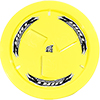 Dirt Defender Vented Wheel Cover, Neon Yellow