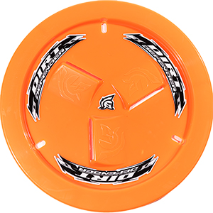 Dirt Defender Vented Wheel Cover, Neon Orange