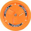 Dirt Defender Vented Wheel Cover, Neon Orange