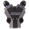 Earl's Fuel Distribution Y-Block, Inlet Size 3/8" NPT