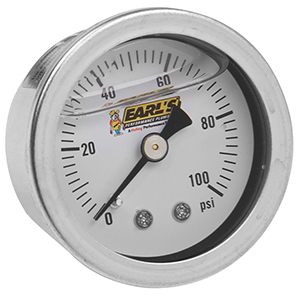 Earls Oil Filled 100 Psi Press. Gauge