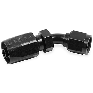 Earls -6 45 Deg. Jic Hose End Black Chromate