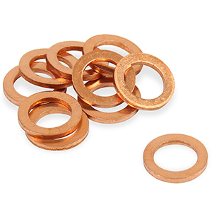 Earls 10Mm Copper Crush Washers Pkg Of 10
