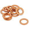 Earls 10Mm Copper Crush Washers Pkg Of 10