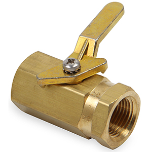 Earl's Brass Fuel Shut-Off Valve, Female 3/8" NPT Fittings