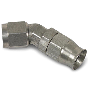 Earls -3 45 Degree Fitting S.S. Adj. Hose End