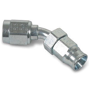 Earl's 45&deg; Steel Tube Speed-Seal Non-Adjustable Hose End, Size -4 AN