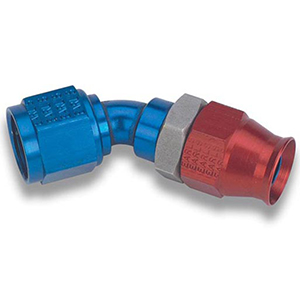 Earl's 45&deg; Aluminum Speed-Seal Adjustable Hose End, Size -4 AN