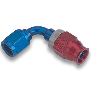 Earl's 90&deg; Aluminum Tube Speed-Seal Adjustable Hose End, Size -3 AN