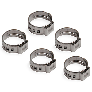 Earls 5/16 Vapor Guard Hose Clamp 1 Ear Crimp Type