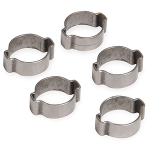 Earls 3/8 Vapor Guard Hose Clamp 2 Ear Crimp Type