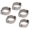 Earls 3/8 Vapor Guard Hose Clamp 2 Ear Crimp Type