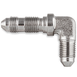 Earls 90-Degree Steel Bulkhead Adapter Fitting, -3AN