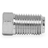 Earls 3/8-24 Inverted Flare Plug-Steel