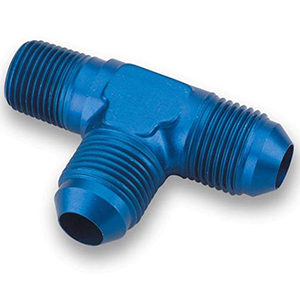 Earl's -10 AN Male T-Adapter to 1/2" NPT on Branch